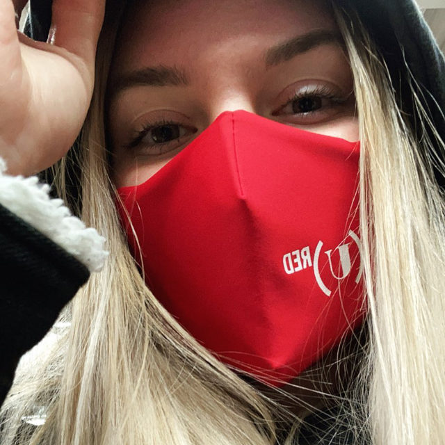 shop (red) save lives. 19% of the price of this mask are donated to the global fund to protect vulnerable communities from COVID-19 and HIV. extremely happy to finally have a (red) mask! (they make great christmas presents too).